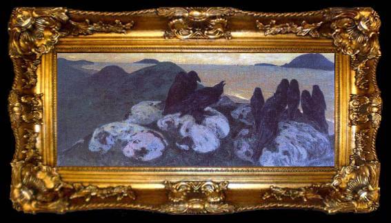 framed  Nicholas Roerich Ominous, ta009-2